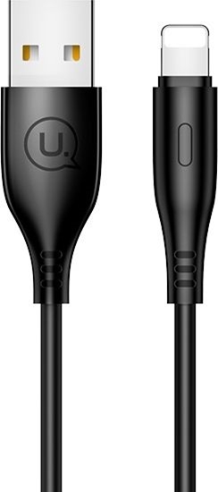 Изображение Kabel USB Usams USB-A - Lightning 1 m Czarny (SJ266USB01)