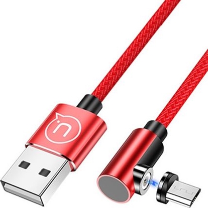 Изображение Kabel USB Usams USB-A - microUSB 1 m Czerwony (63291)