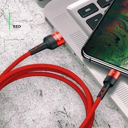 Изображение Kabel USB Usams USB-A - microUSB 1 m Czerwony (63762-uniw)