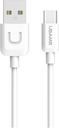 Изображение Kabel USB Usams USB-A - USB-C 1 m Biay (63880-uniw)