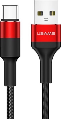 Изображение Kabel USB Usams USB-A - USB-C 1.2 m Czarny (SJ221TC02)