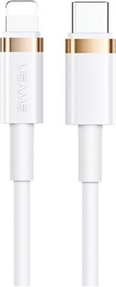 Изображение Kabel USB Usams USB-C - Lightning 1.2 m Biały (SJ484USB02)