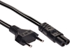 Picture of Kabel zasilajcy Akyga Euro M, C7 0,50m, kolor czarny (AK-RD-04A)