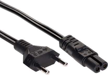 Picture of Kabel zasilajcy Akyga Euro M, C7 0,50m, kolor czarny (AK-RD-04A)