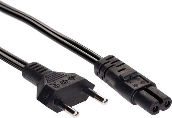 Picture of Kabel zasilajcy Akyga Euro M, C7 0,50m, kolor czarny (AK-RD-04A)