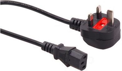 Изображение Kabel zasilajcy Maclean 3 pin wtyk GB, 3m (MCTV-807)