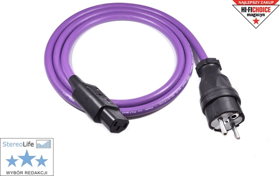 Изображение Kabel zasilający Melodika Melodika MDP10 Przewód zasilający z uziemieniem (sieciowy) 3x2,5mm2 (Schuko-IEC C13) - 1m