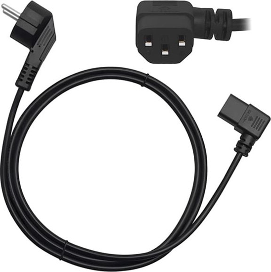 Picture of Kabel zasilajcy Prolech Przewód zasilajcy Schuko (type F, CEE 7/7) - IEC C13 ktowy 1,5m czarny SN-311 - 9703#