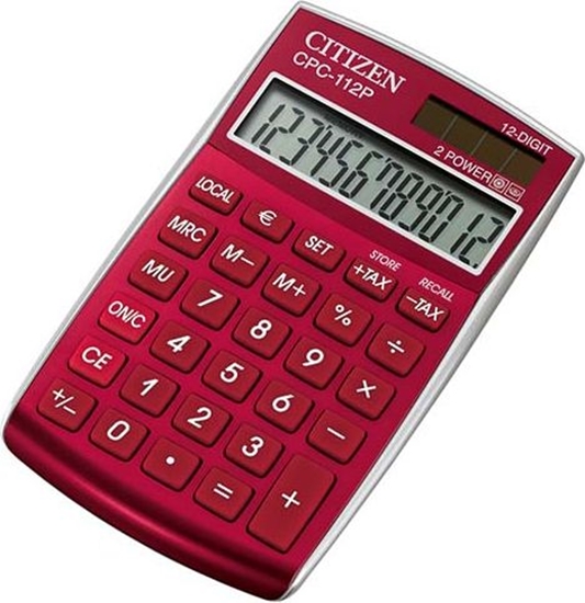 Picture of Kalkulator Citizen CPC-112 czerwony (CPC112RD)