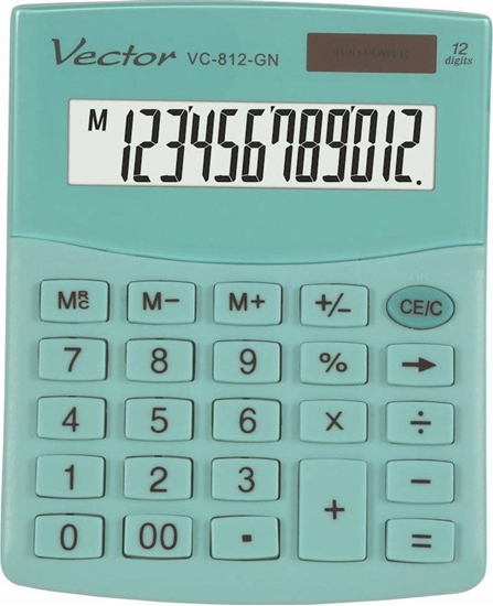 Изображение Kalkulator Vector Smart 3724 KAV VC-812 GN