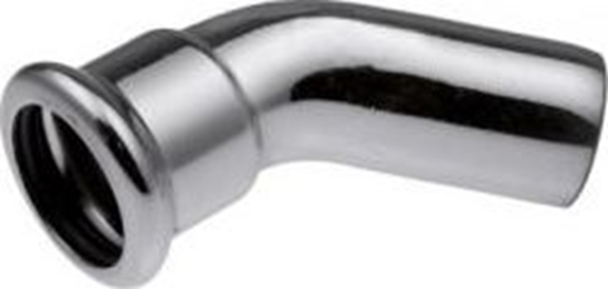 Изображение KAN-therm kolano 15x15 nyplowe 45 stopni Steel Press (1509068023)