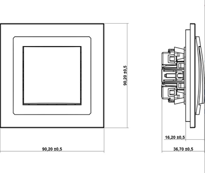 Picture of Karlik DECO cznik podtynkowy podwójny schodowy biae (DWP-33)