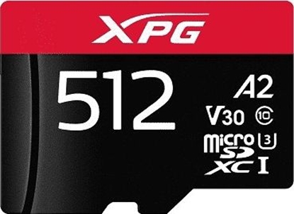 Attēls no Karta ADATA XPG MicroSDXC 256 GB Class 10 UHS-I/U3 A2 V30 (AUSDX512GUI3XPGA2-R)