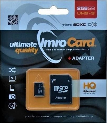 Picture of Karta Imro MicroSDXC 256 GB Class 10 UHS-I/U3  (2_409499)