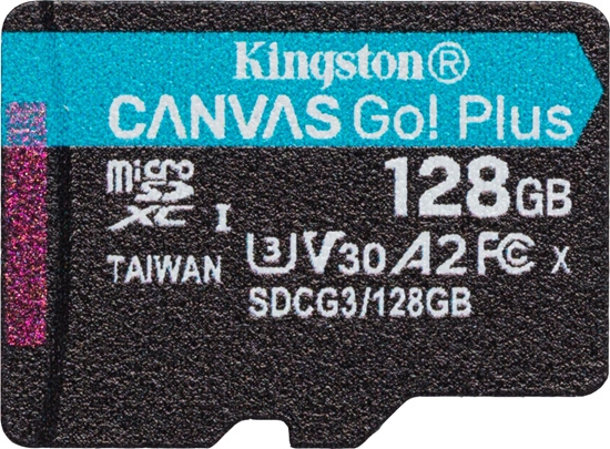 Изображение Karta Kingston Canvas Go! Plus MicroSDXC 128 GB Class 10 UHS-I/U3 A2 V30 (SDCG3/128GBSP)