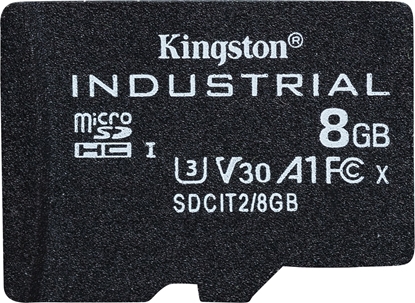 Attēls no Karta Kingston Industrial MicroSDHC 8 GB Class 10 UHS-I/U3 A1 V30 (SDCIT2/8GB)