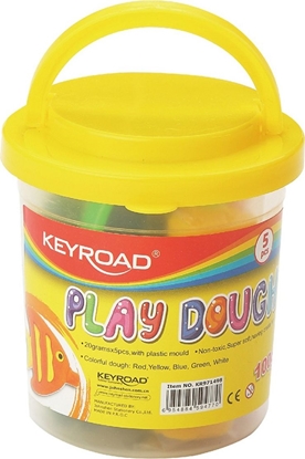 Picture of Keyroad Ciastolina KEYROAD, 5szt., z foremkami, mix kolorów