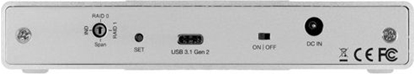 Изображение Dysk zewnętrzny - Mercury Elite Pro Dual mini kieszeń (USB Type-C, 2xHDD/SSD 2,5", RAID) aluminium