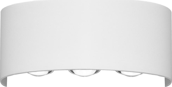 Picture of Kinkiet Italux Kinkiet na elewacj LED IP54 góra-dó biay Italux Ortelo OWL-451-3-WH