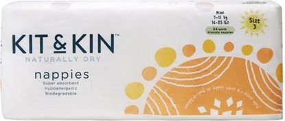Attēls no Kit and Kin biodegradowalne 3, 7-11 kg, 34 szt.