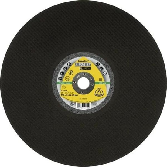 Picture of Klingspor KLINGSPOR TARCZA DO CICIA METALU 356*4,0*32 A924SX Special DO SZYN KOLEJOWYCH K353096