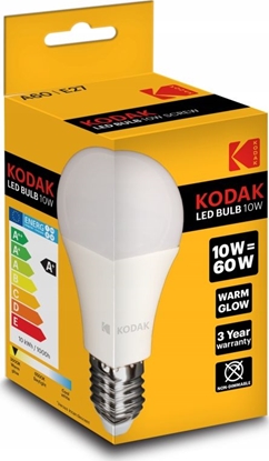 Изображение Kodak Żarówka Kodak LED A60 E27 806lm Warm Glow 10W/60W