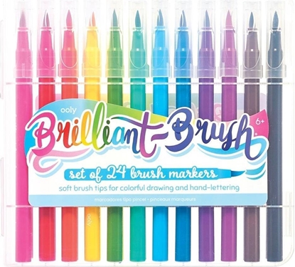 Attēls no Kolorowe Baloniki Flamastry pędzelkowe Brilliant Brush 24 kolory