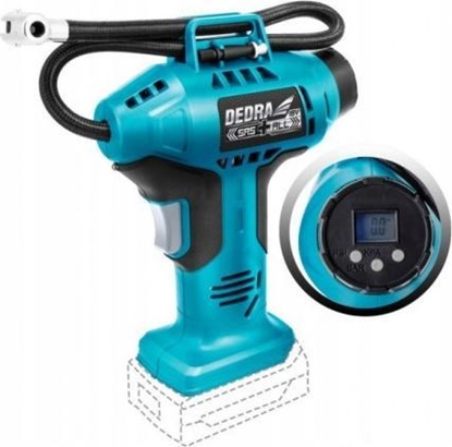 Picture of Kompresor samochodowy Dedra Kompresorek pistoletowy 11bar 18V LCD