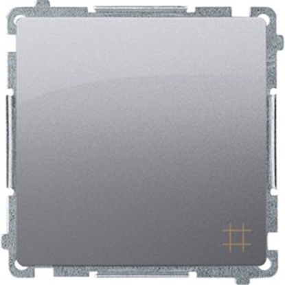 Attēls no Kontakt-Simon cznik krzyowy Simon Basic pojedynczy 10AX 250V inox (BMW7.01/21)