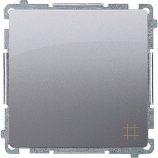 Picture of Kontakt-Simon cznik krzyowy Simon Basic pojedynczy 10AX 250V inox (BMW7.01/21)