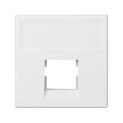 Attēls no Kontakt-Simon Pytka K45 zniazdka teleinformatycznego pojedyncza bez oson biay (K076/9)