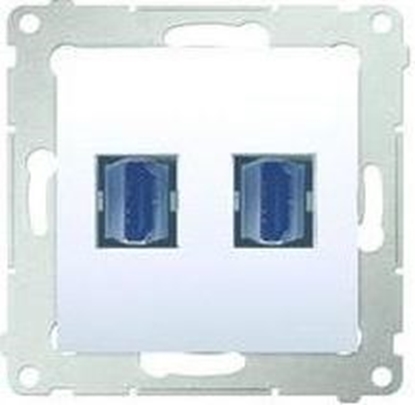 Picture of Kontakt-Simon Simon 54 Gniazdo podwójne HDMI biae (DGHDMI2.01/11)