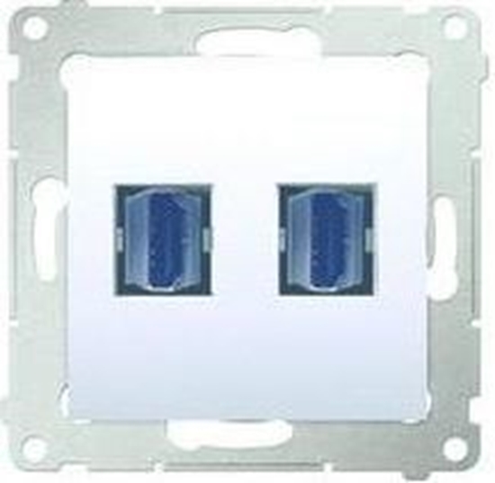 Picture of Kontakt-Simon Simon 54 Gniazdo podwójne HDMI biae (DGHDMI2.01/11)