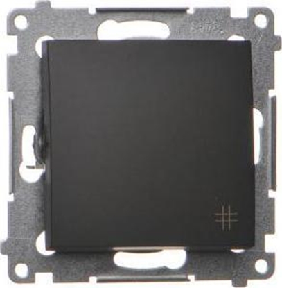 Picture of Kontakt-Simon Simon 54 cznik krzyowy 10AX 250V szybkozcza czarny mat DW7.01/49