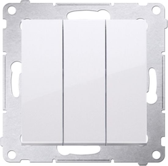 Picture of Kontakt-Simon Simon 54 Premium Przycisk potrójny (modu) 10AX, 250V~, szybkozcza biay DP31.01/11