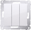 Picture of Kontakt-Simon Simon 54 Premium Przycisk potrójny (modu) 10AX, 250V~, szybkozcza biay DP31.01/11