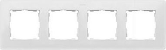 Изображение Kontakt-Simon Simon Detail 82 Ramka poczwórna Detail ORIGINAL-mono BIAA / podstawa Szara 8200640-030 - 8200640-030