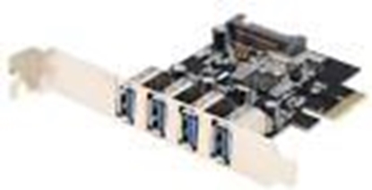Attēls no Kontroler Sunix PCIe 2.0 x1 -  4x USB 3.0 (USB4300N)