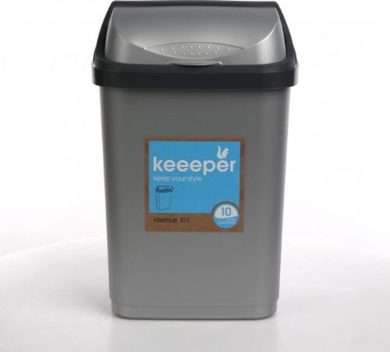 Picture of Kosz na mieci uchylny 10L srebrny (0607002131 Alt)