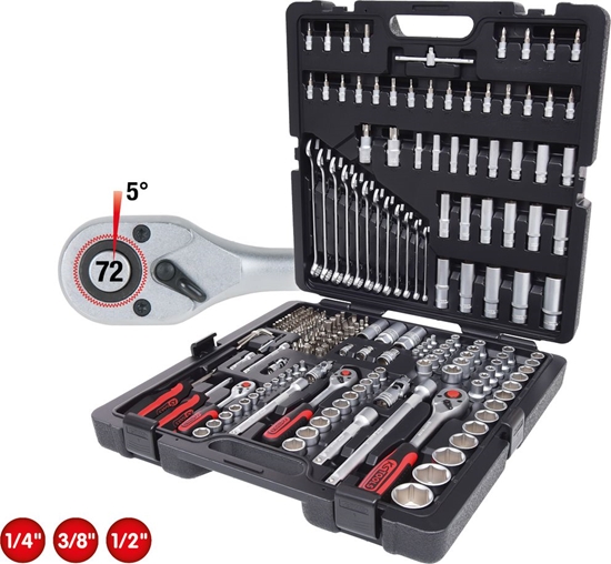 Picture of KS Tools 1/4 +3/8 +1/2 Socket Wrench-Set 216-pieces 917.0216