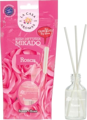 Изображение La Casa de los Aromas olejek aromatyczny z patyczkami Róża 30ml