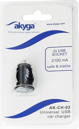 Picture of adowarka Akyga AK-CH-02 2x USB-A 2.1 A  (AK-CH-02)