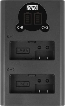 Изображение Ładowarka do aparatu Newell Ładowarka dwukanałowa Newell DL-USB-C do akumulatorów LP-E8