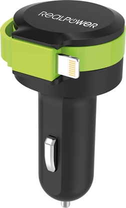 Picture of Realpower KFZ-Ladegerät Charger L 2400mA   1xUSB 1xLightning