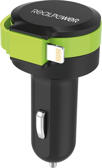 Picture of Realpower KFZ-Ladegerät Charger L 2400mA   1xUSB 1xLightning