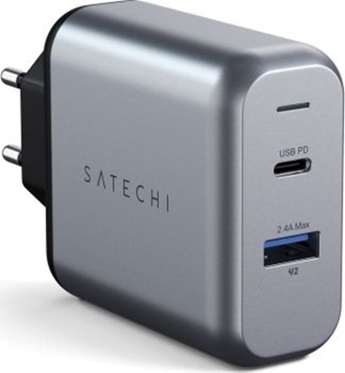 Picture of Satechi 30W Dual Port Wall Charger space gray