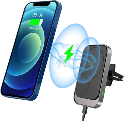 Attēls no Tech-Protect CW19 MAGNETIC MAGSAFE VENT CAR MOUNT BLACK