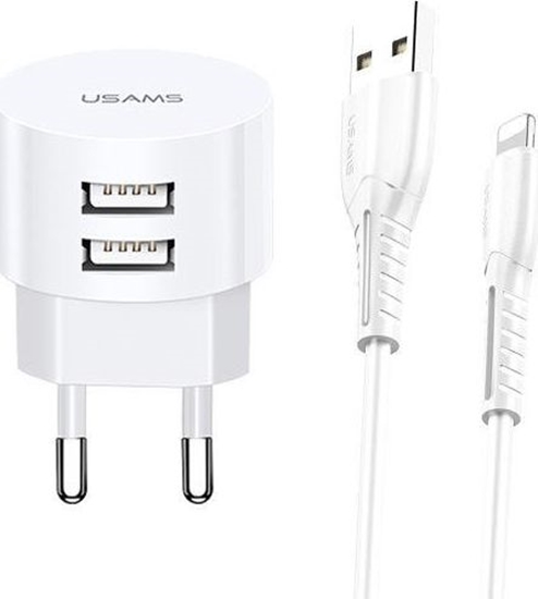 Picture of adowarka Usams T20 2x USB-A 2.1 A (66163-uniw)