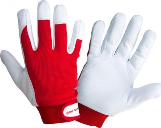 Picture of Lahti Pro Rkawice robocze ze skóry koziej czerwone 9" 12 par (L272009P)