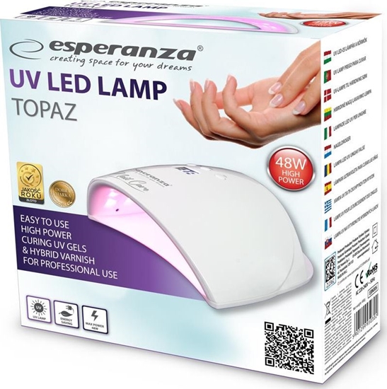 Изображение Lampa do paznokci Esperanza Topaz LED UV (EBN006)